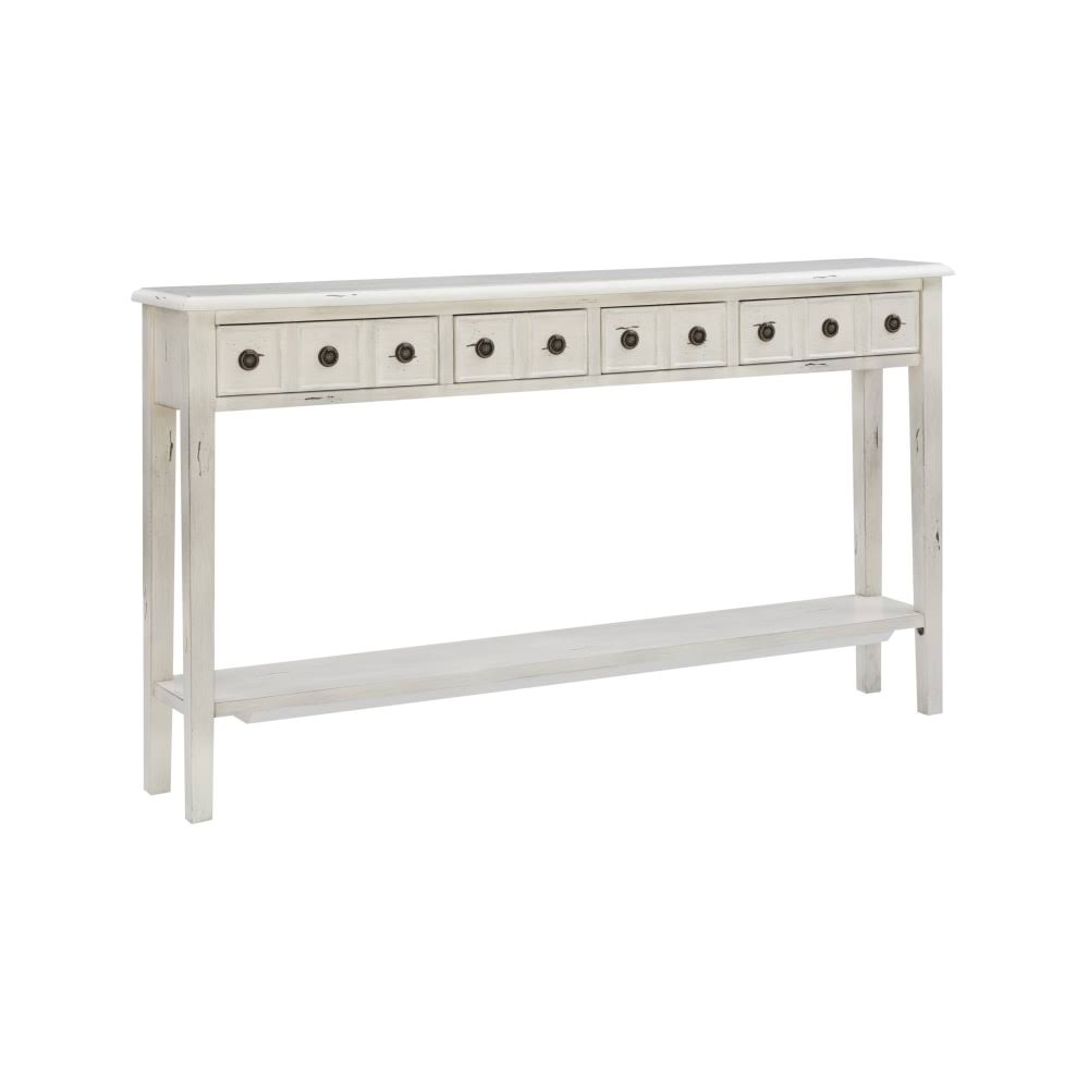 Cream 4-Drawer Console Table V995