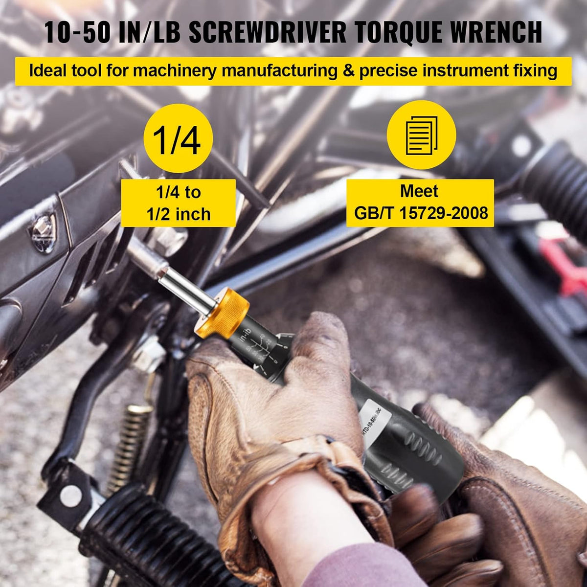 1/4" Drive Torque Screwdriver, 10-50 in/lbs, Pack of 2 C99705