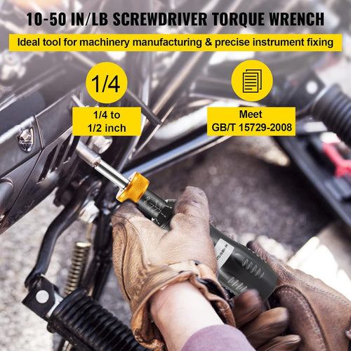 1/4" Drive Torque Screwdriver, 10-50 in/lbs, Pack of 2 C99705
