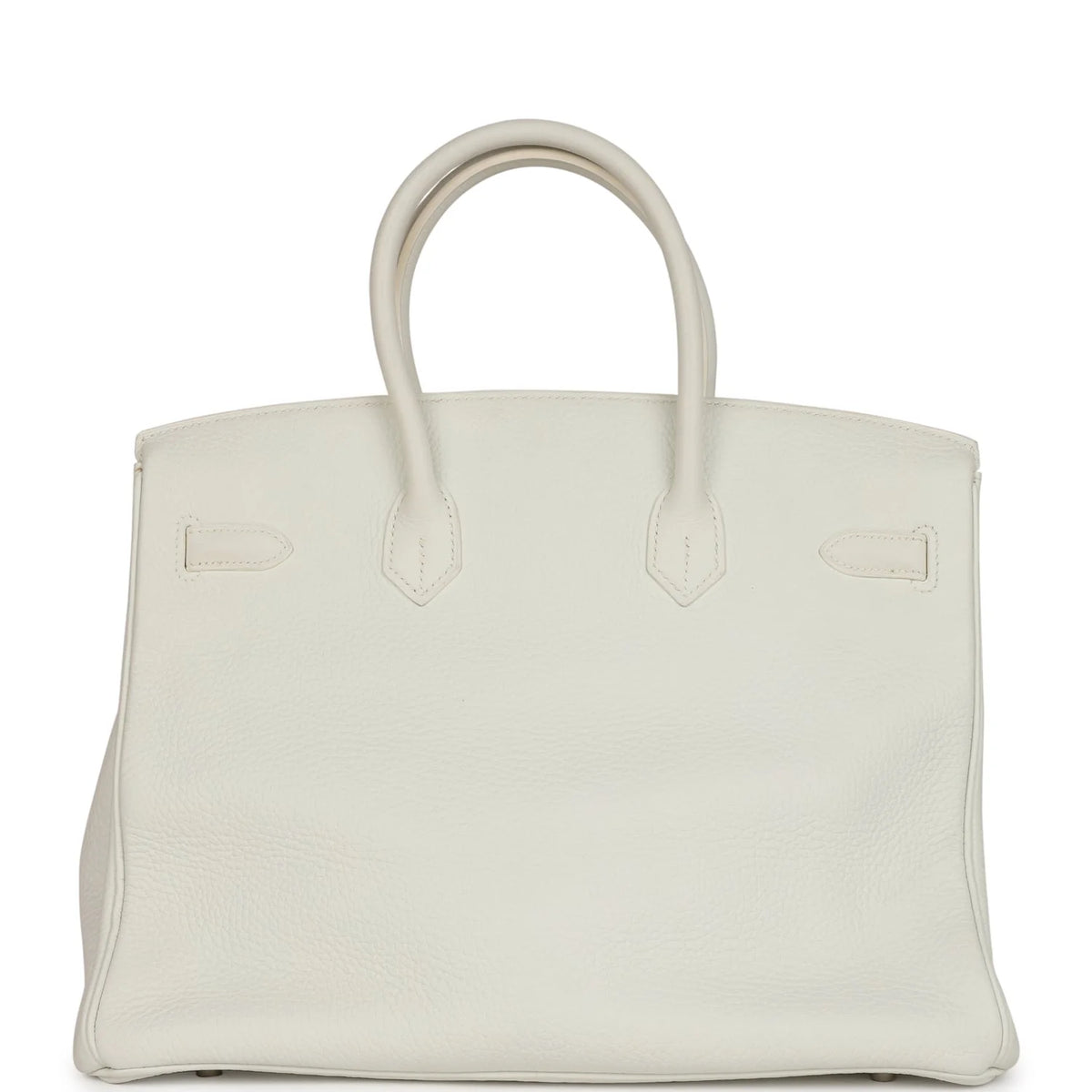 White Togo Leather Handbag T9175
