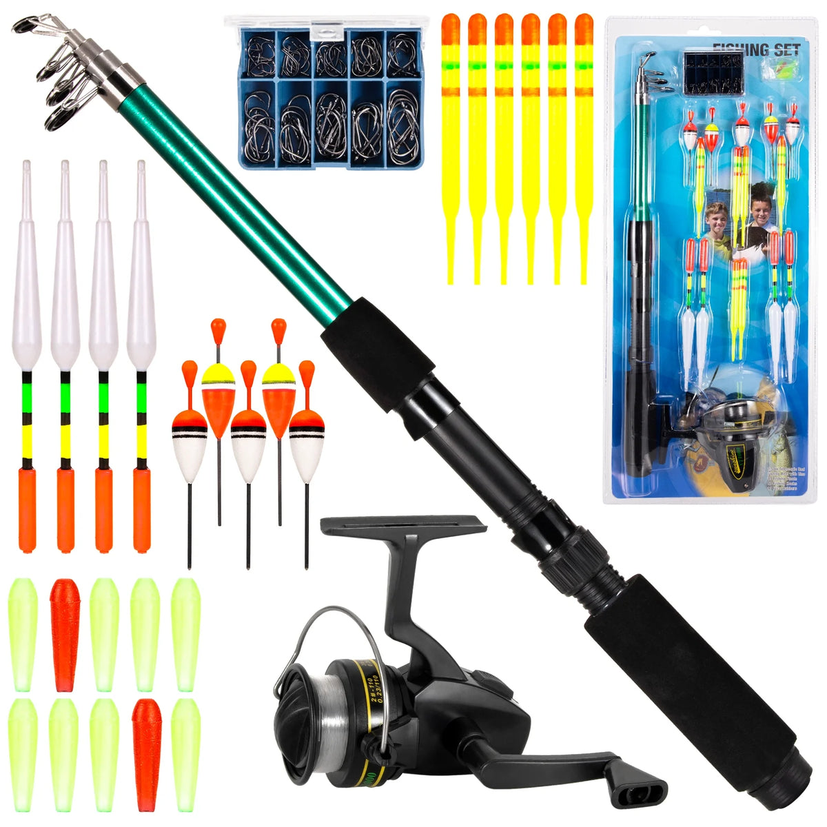 Telescopic Pole Rod With Reel Set M853