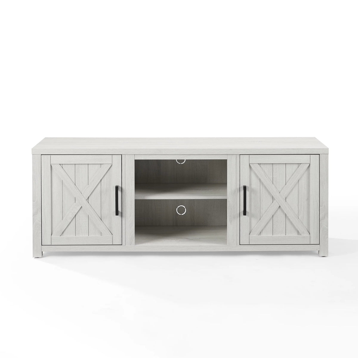 White Modern Wood TV Stand C8946