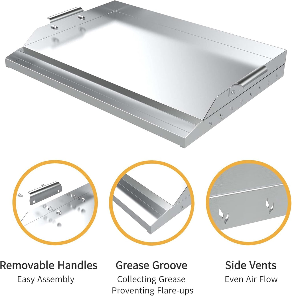 22X16-IN Stainless Steel Grill-top Griddle W288