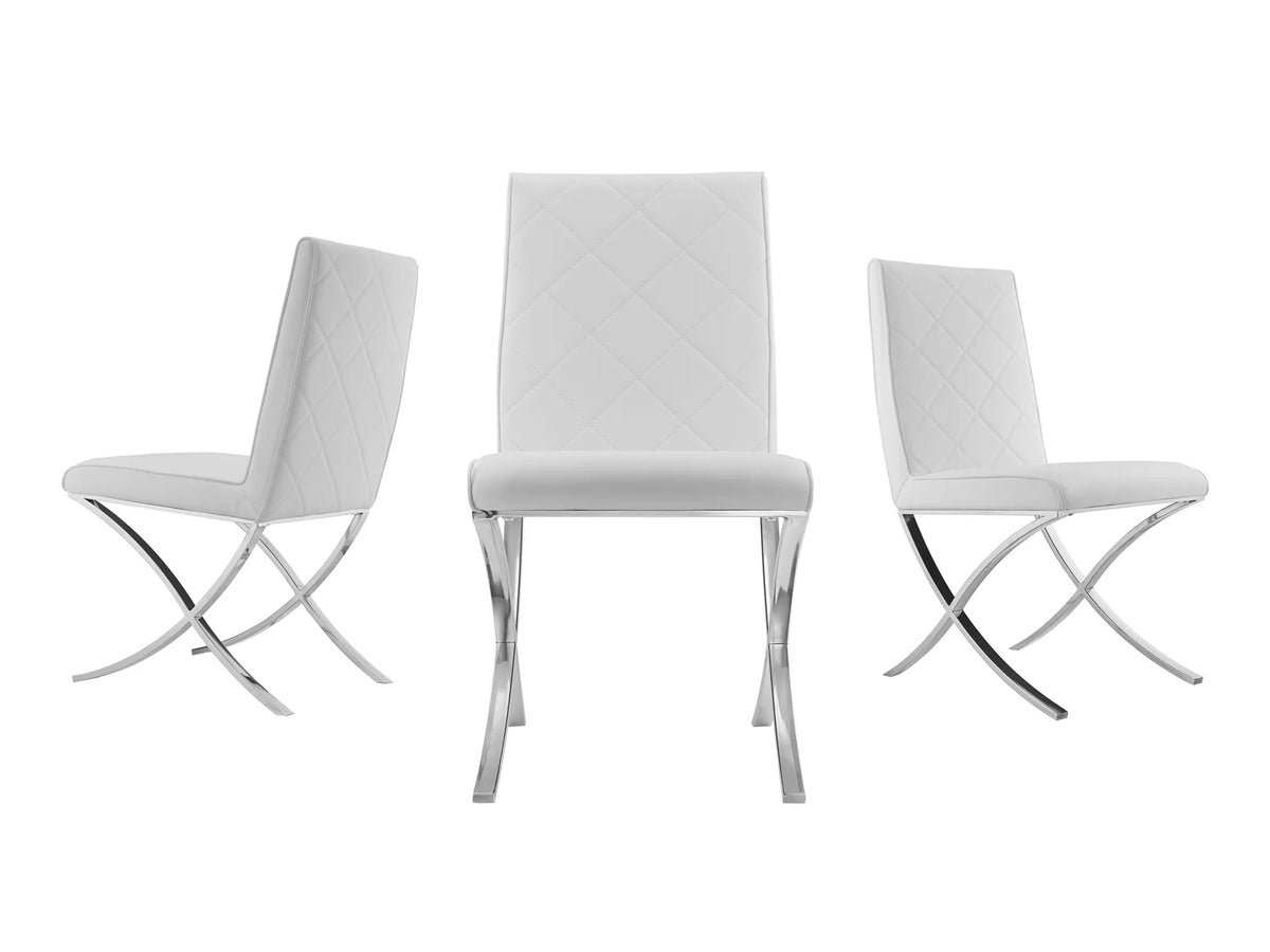 White Faux Leather Dining Chair R836640