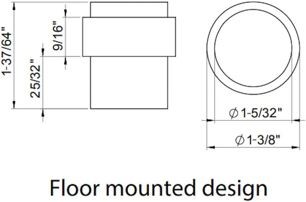 Bronze Floor Mounted Door Stop Z915494