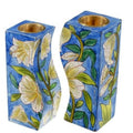 Hand painted Floral Candlesticks F3123