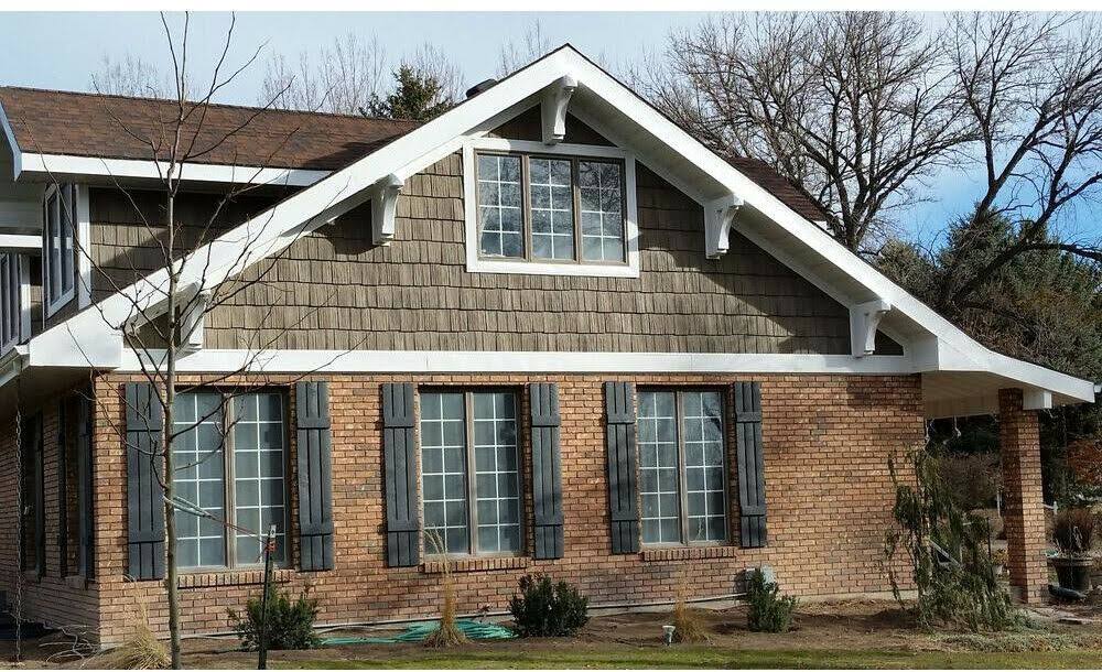 14 inchw x 73 inchh Vinyl Shutters with Archtop N34422
