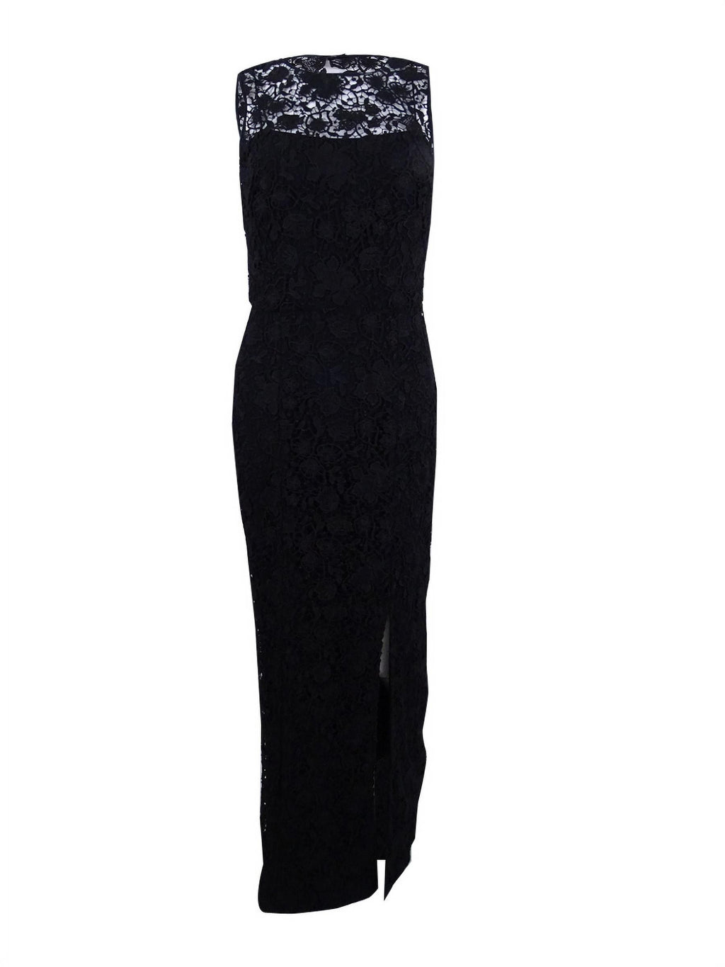 Black Lace Open Back Gown E665272
