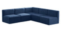 Navy Velvet Modular Sectional Sofa N166845