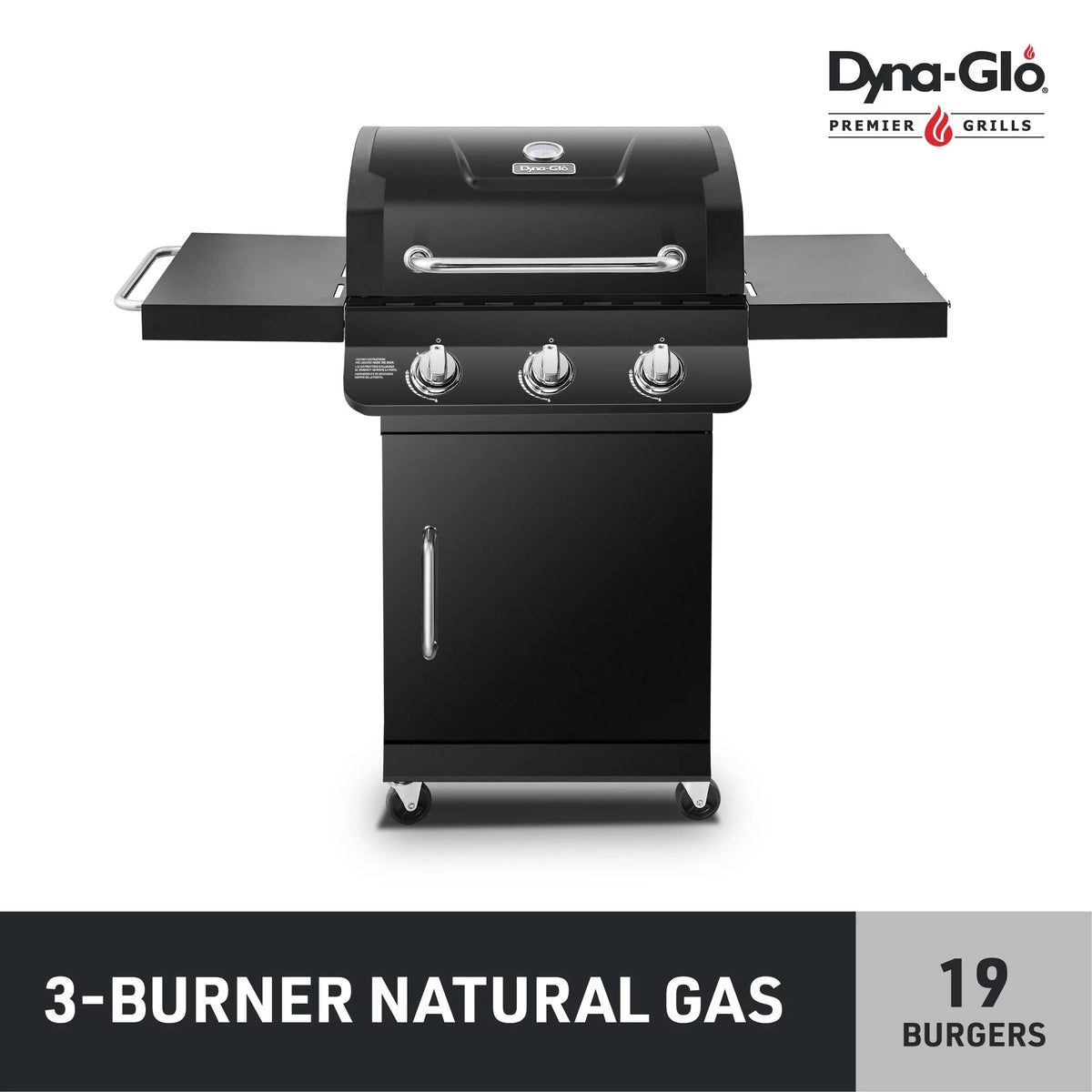 3 Burner Natural Gas Outdoor Grill Black X570039
