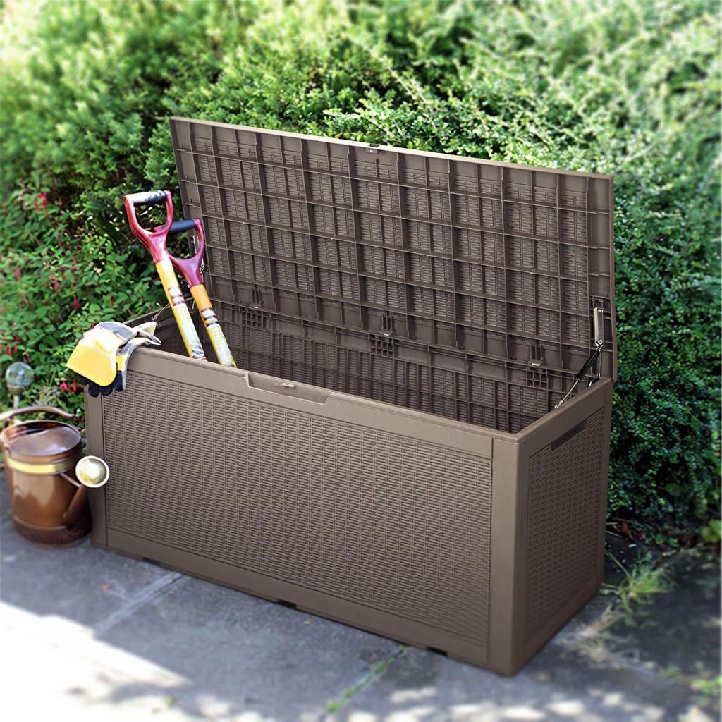 100 Gallon Black Plastic Resin Storage Box L23468