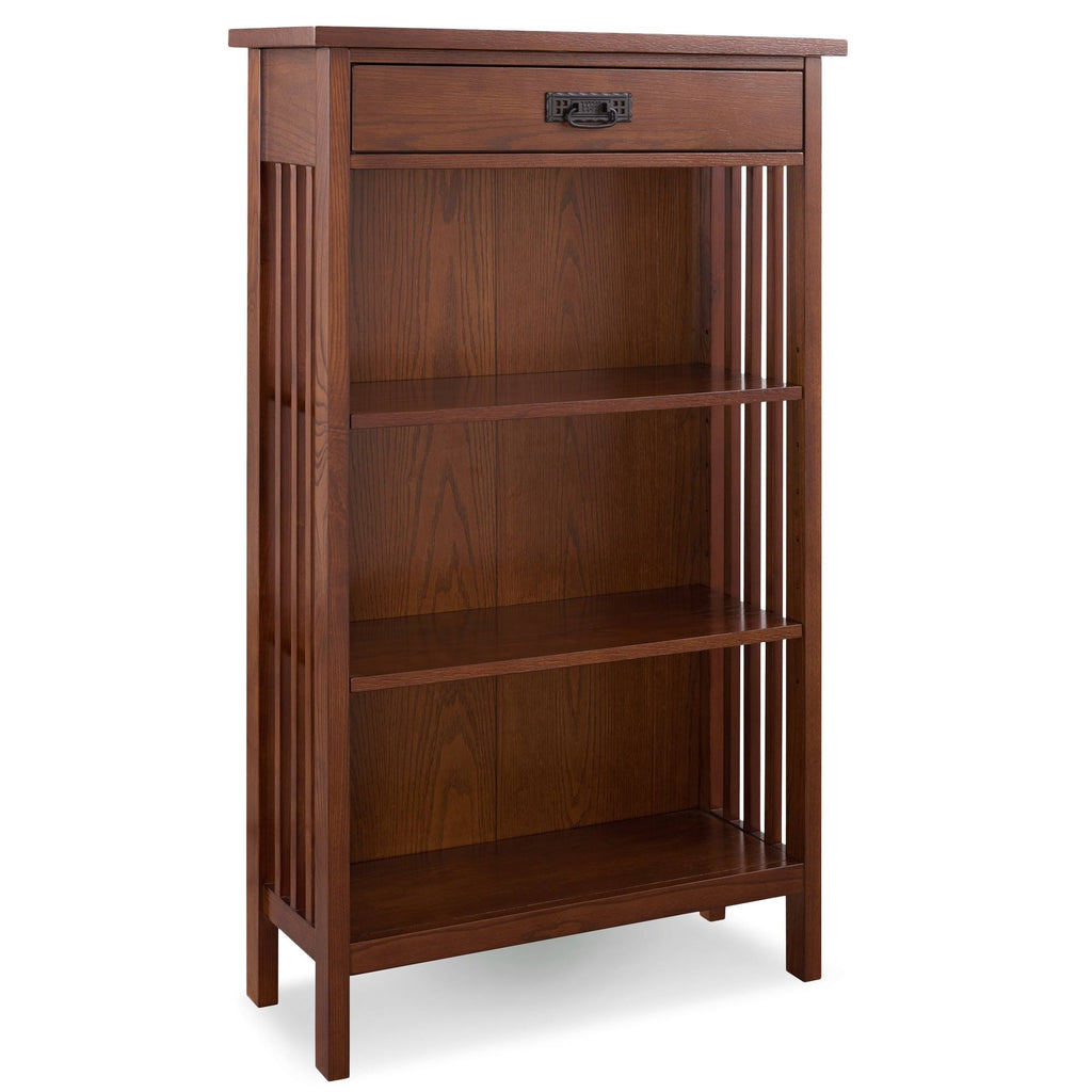 Brown Slatted Bookcase F124042