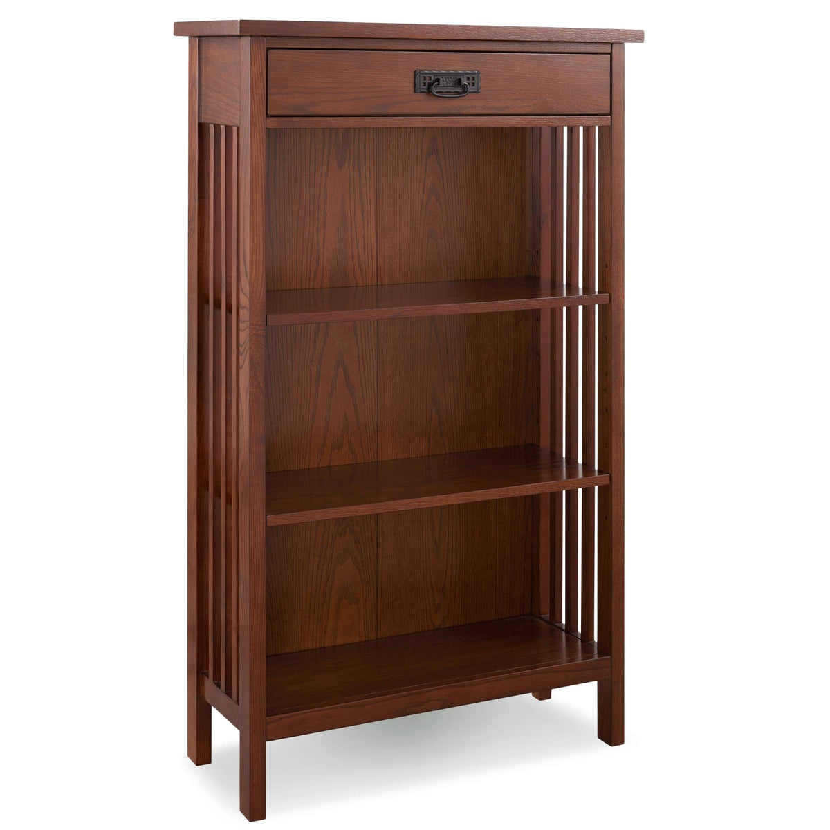 Brown Slatted Bookcase F124042
