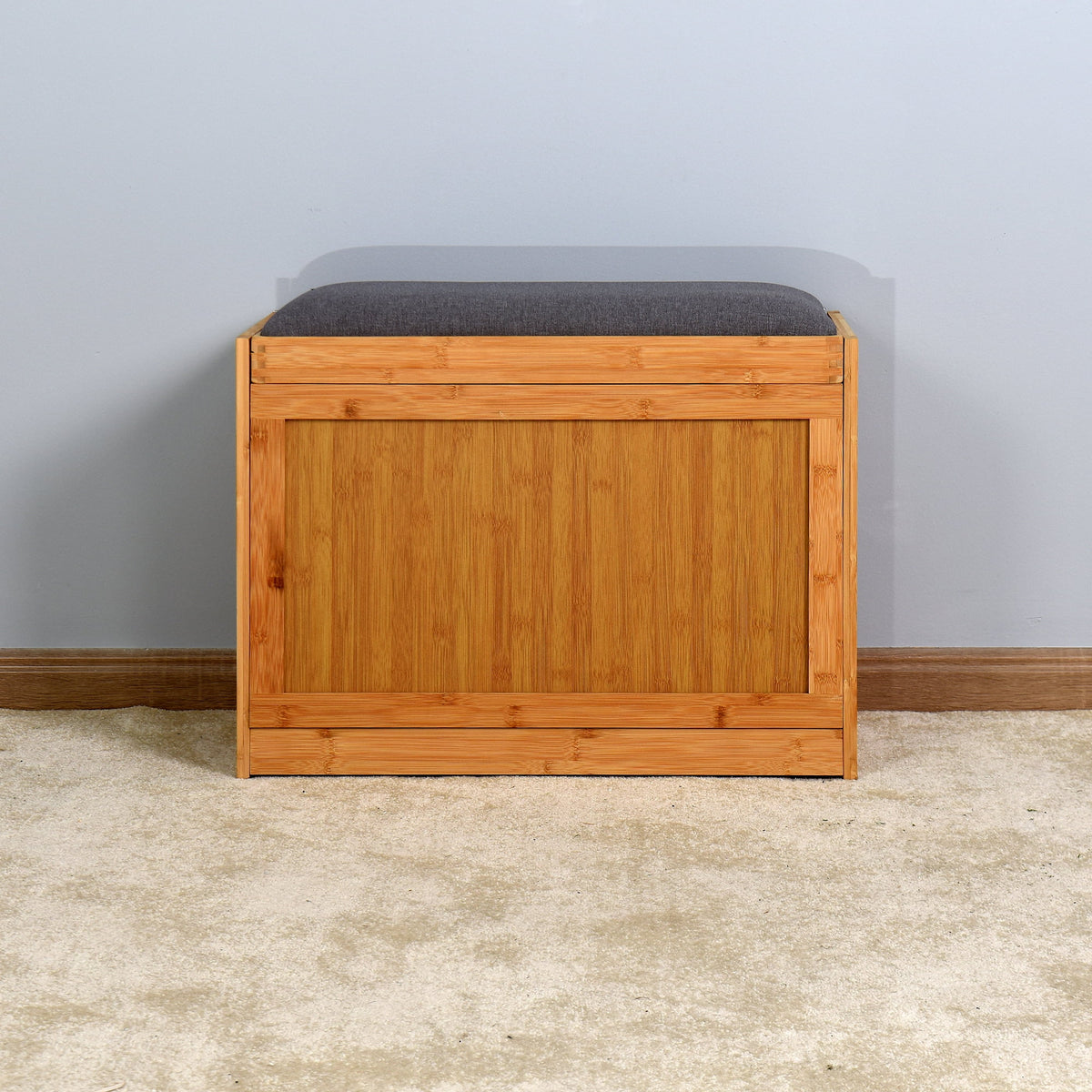 Narrow 2 Tier Bamboo Storage Bench K8480