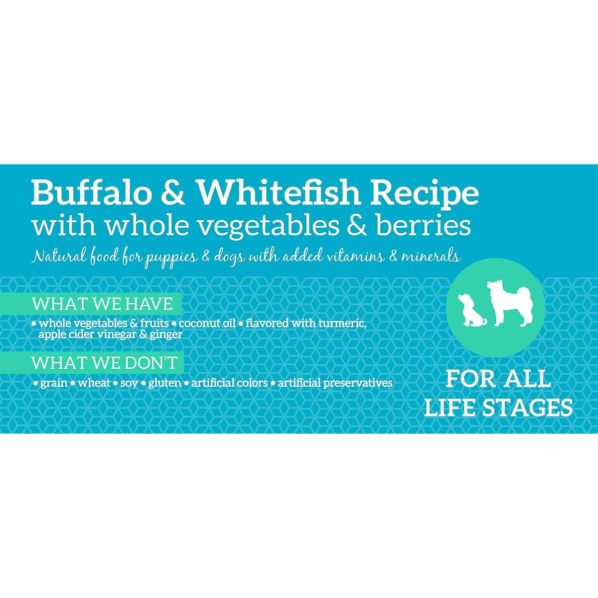 Grain Free Buffalo & Whitefish Dry Dog Food B5141