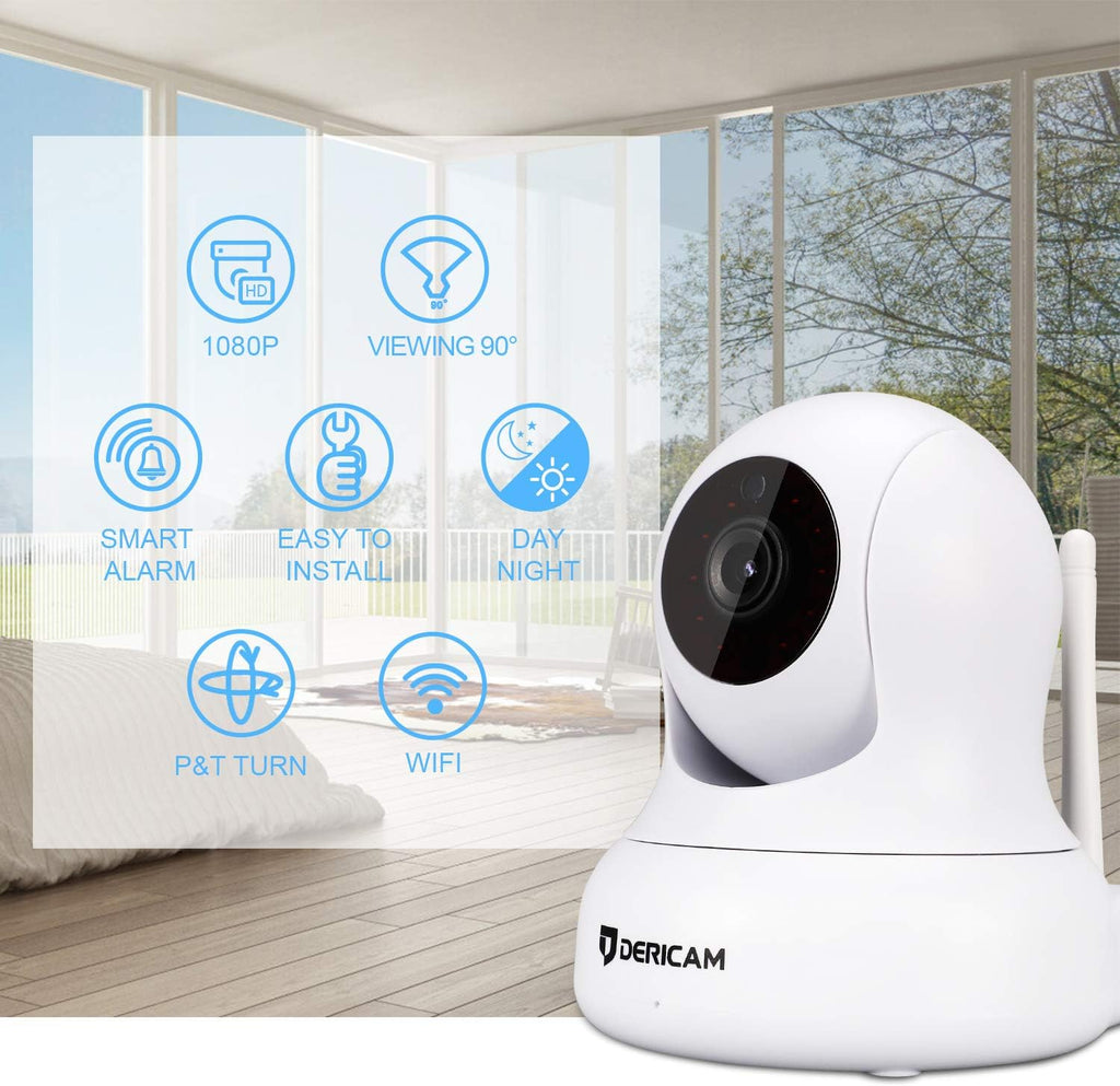 White 1080P Home Security Camera S4555