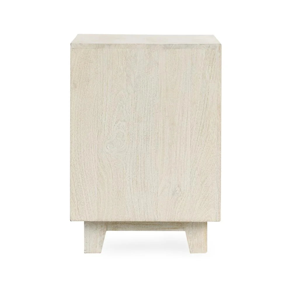 Two-Drawer Mango Wood Nightstand K7982