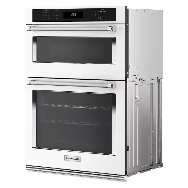 Electric Wall Oven and Microwave Combo in White T7111