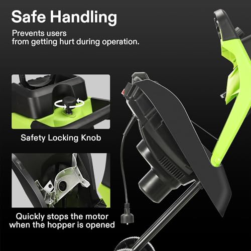 15-Amp Electric Wood Chipper Shredder with 50L Collection Bag I603