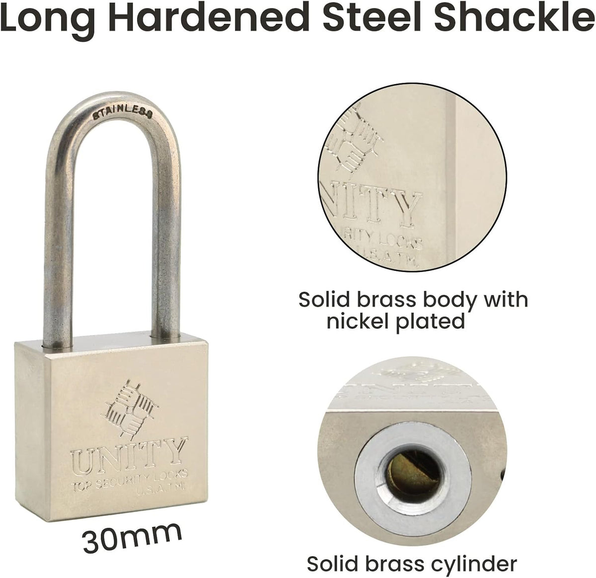 24 Pack Brass Keyed Alike Padlock with Long Shackle R57968