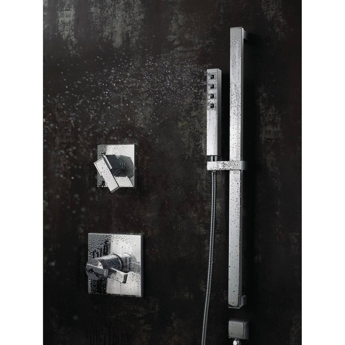 Chrome Slide Bar Hand Shower D1094