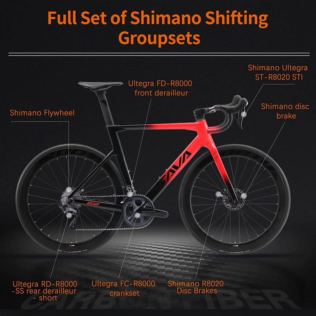 Carbon Fiber Road Bike with Hydraulic Disc Brakes S870444