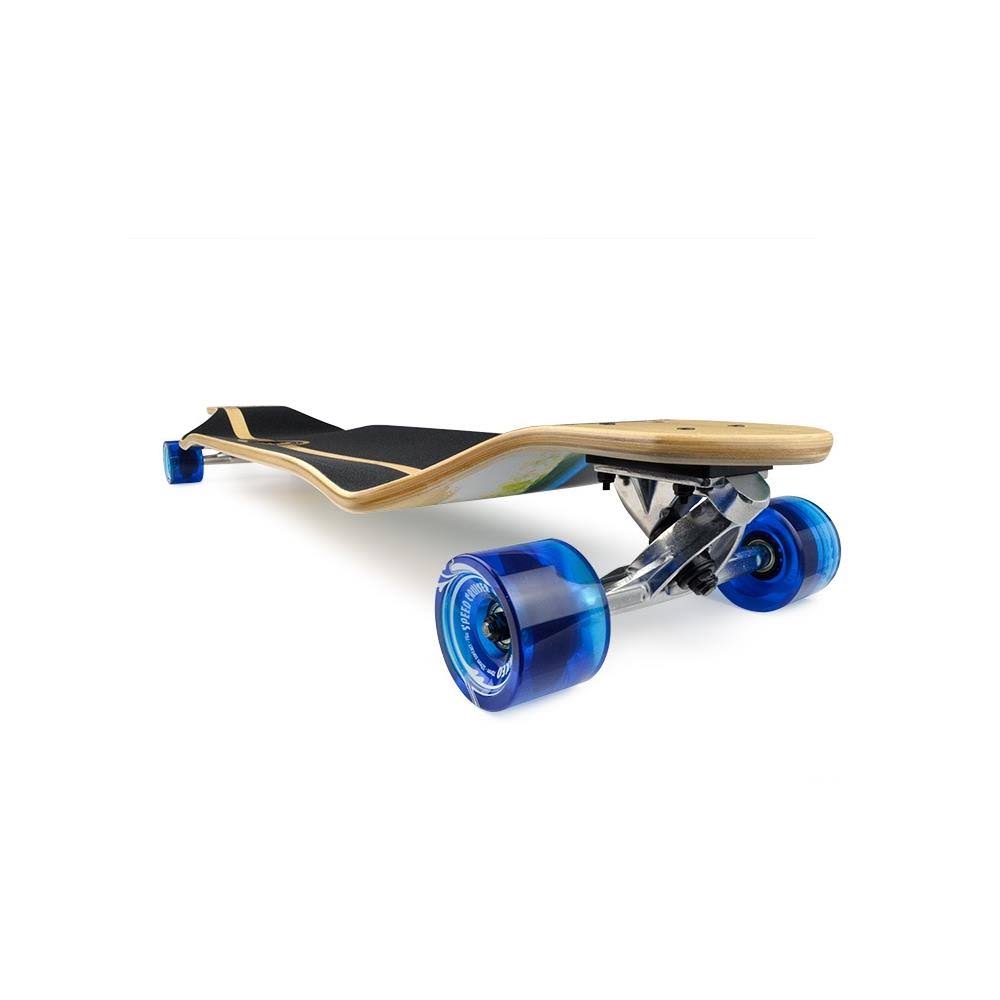 Checker White Drop Down Longboard Complete I80543