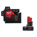 12-Volt Cordless Green 3-Plane Laser Level Kit with 4.0 Ah Battery R5970