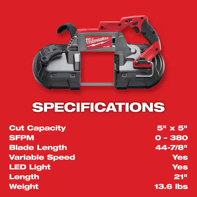 18V Lithium-Ion Brushless Cordless Deep Cut Band Saw Q74319