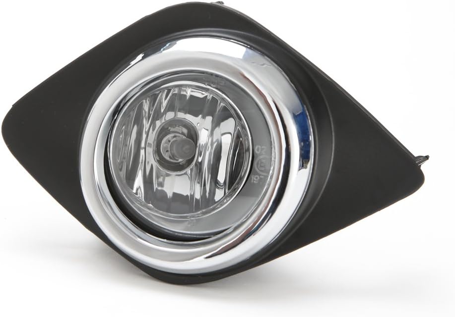 Clear Fog Driving Lights Kit with Bezel Switch Bulbs Pack of 2 X17469