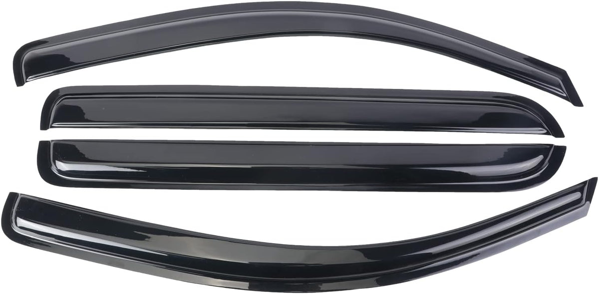 4PCS Window Visors Rain Guards for Silverado Sierra 1500 Crew Cab R9241