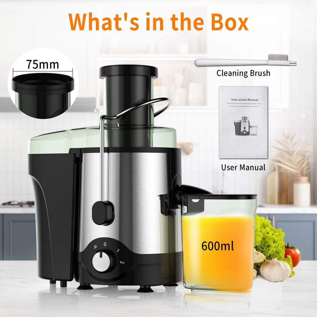 600W Centrifugal Juicer with 3 Feed Chute Z65616