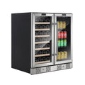 24 20 Bottle and 79 Can Dual Zone Wine Cooler and Beverage Cooler B521610