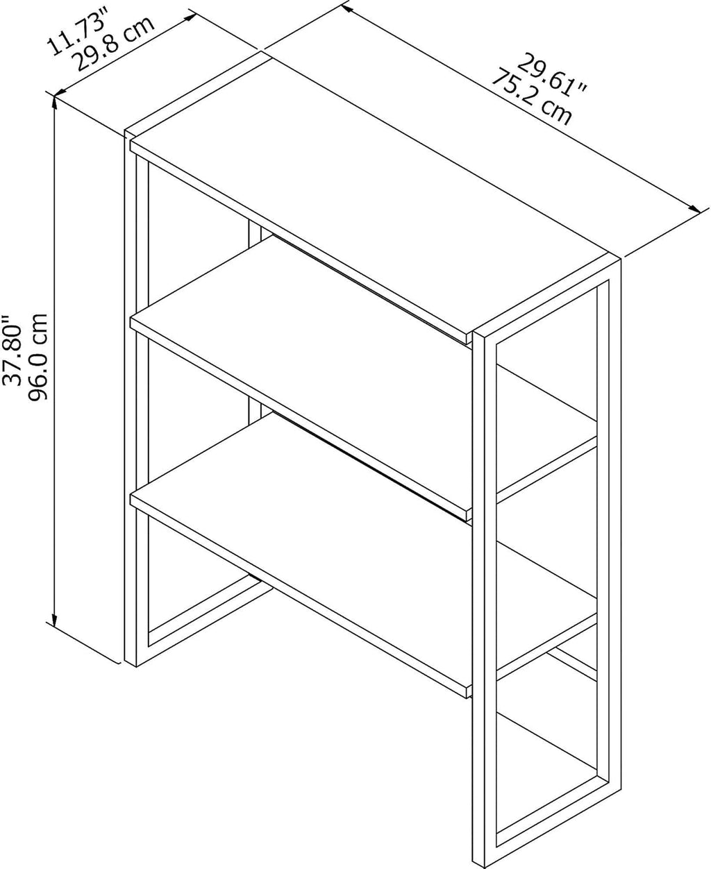 Natural Maple Bookcase Hutch N97911