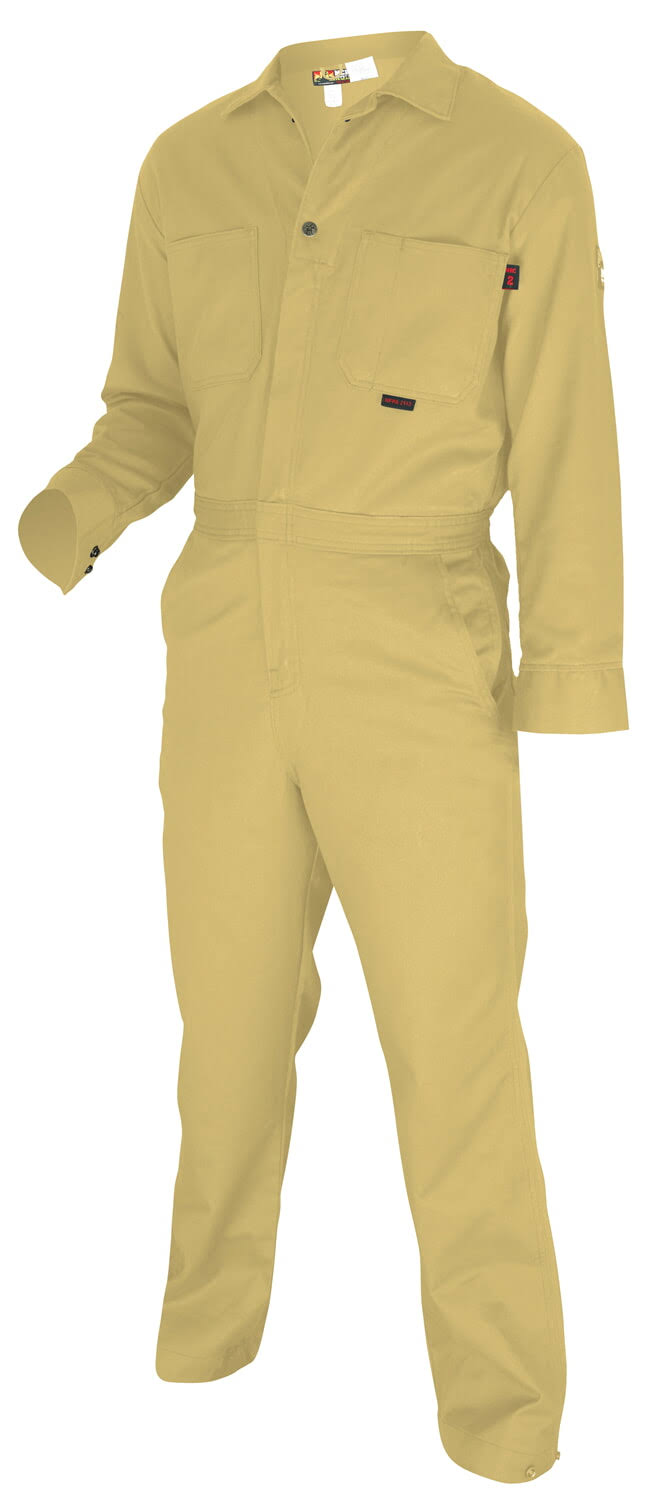 Tan Contractor FR Coverall R929
