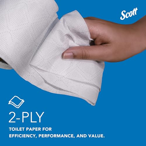 100% Recycled Fiber 2-Ply White Toilet Paper T24031