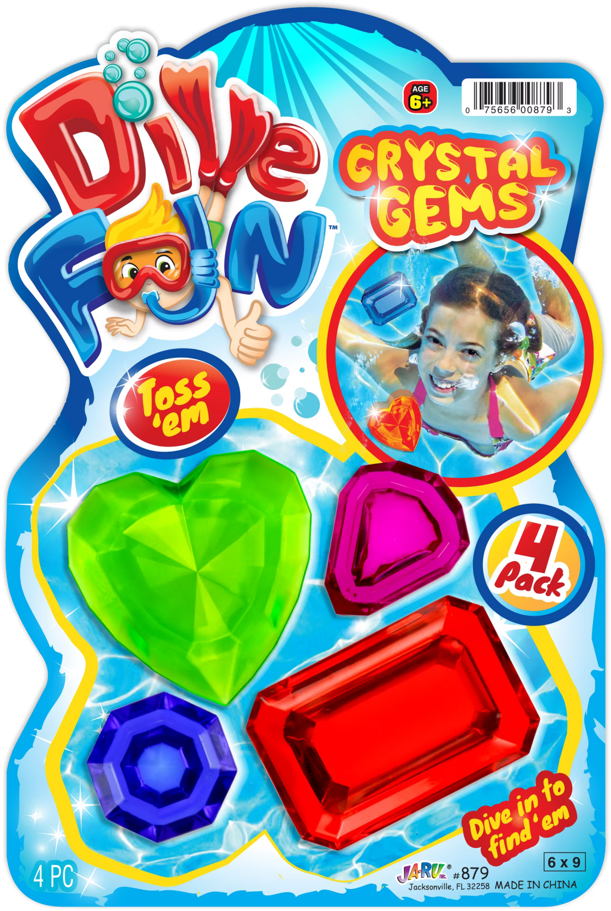 Diving Gems Dive Crystals Swimming Pool Dive Toys Sinker for Kids V8825