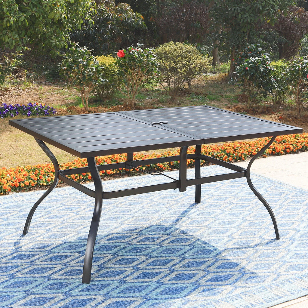 7-Piece Outdoor Patio Dining Set with Swivel Chairs & Table G6432