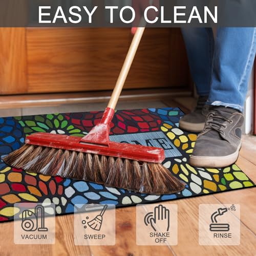Colorful 18x 30 Inch Non Slip Rubber Doormat Y2185
