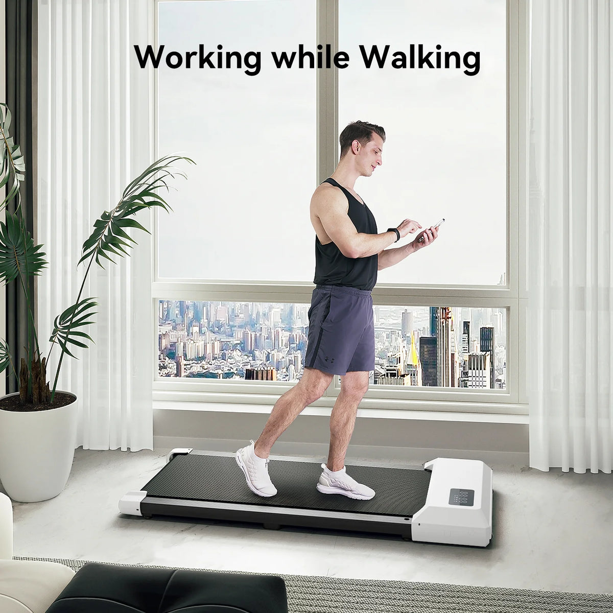 2 in 1 Under Desk Treadmill with Remote Control T427507