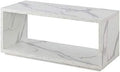 Square Faux White Marble Coffee Table L174