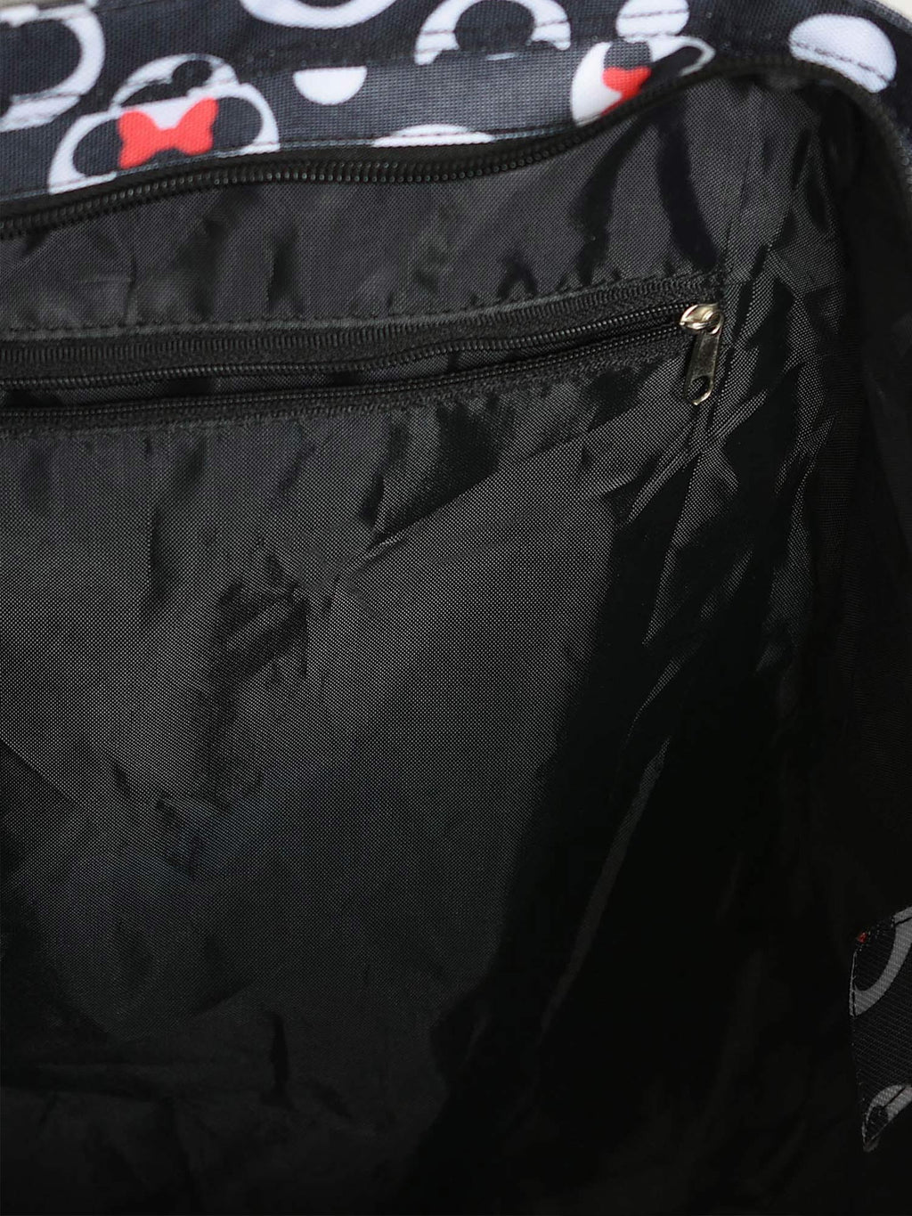 Black Zippered Tote Bag Z418